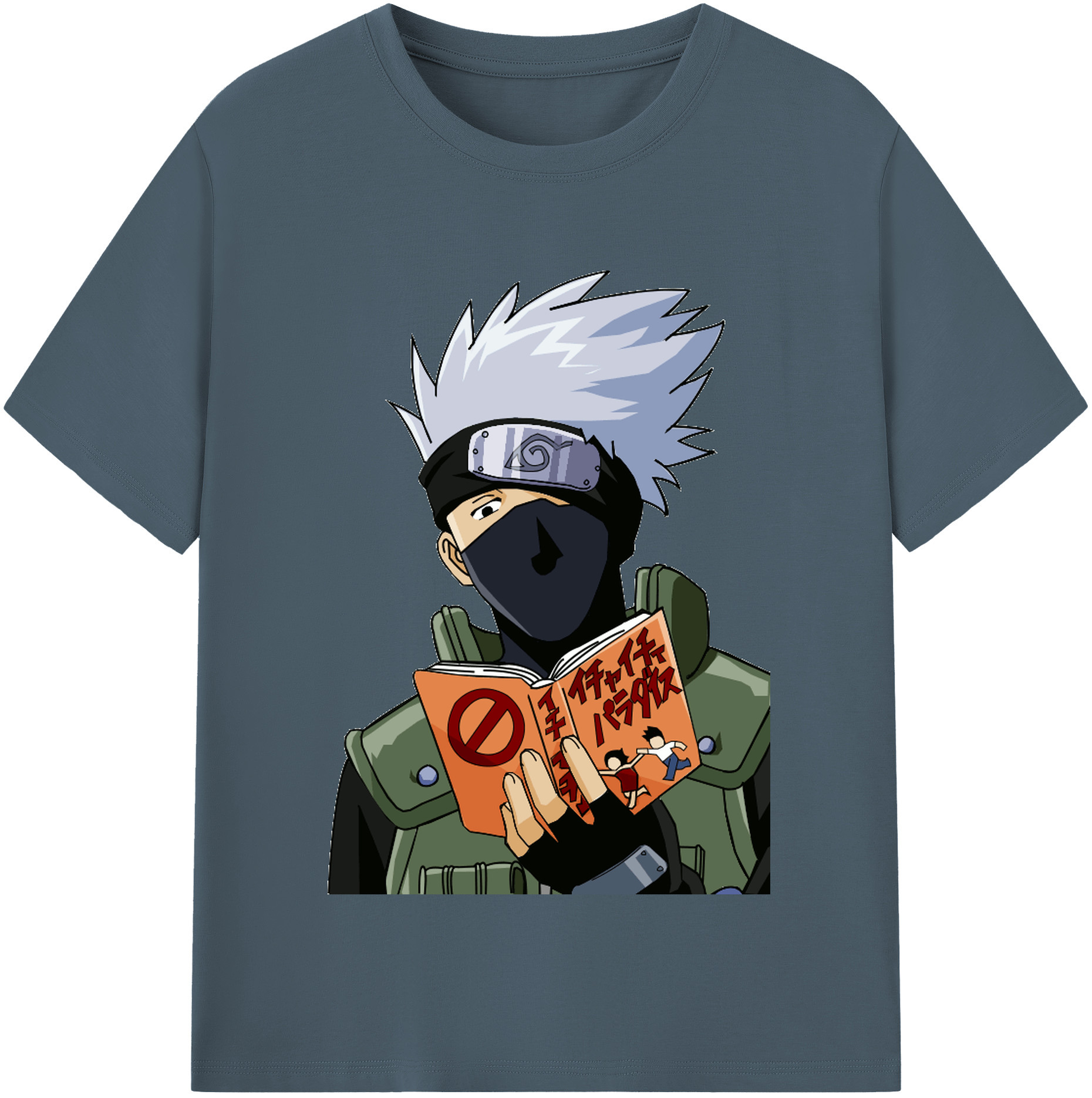 （画像用） NARUTO -ナルト- はたけ カカシ Hatake Kakashi 綿100％半袖Tシャツ（フロントプリント）